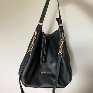 Michael Kors large pleather shoulder bag